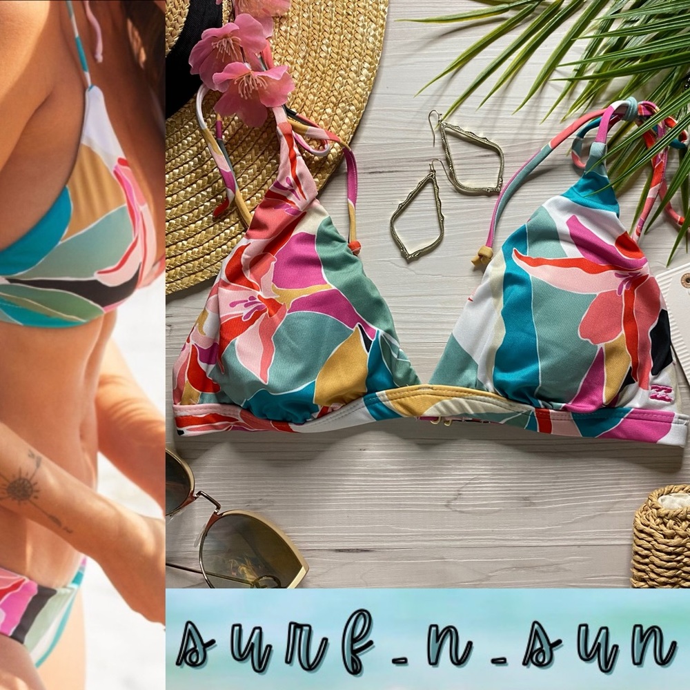 Billabong •• Summery Banded Tri Bikini Top